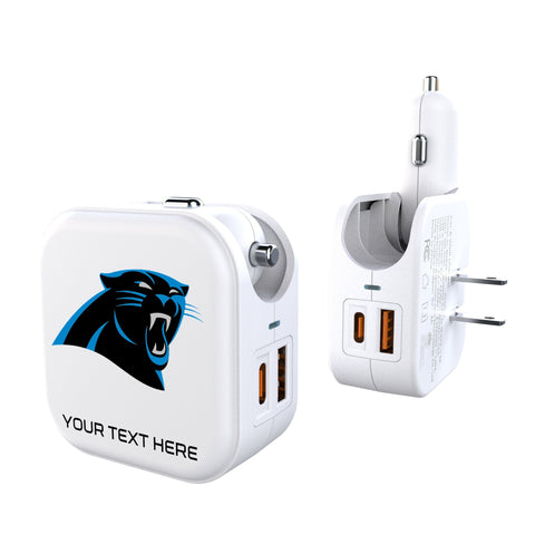 Carolina Panthers Personalized Insignia 2 in 1 USB Charger