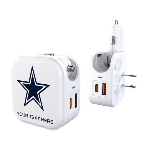 Dallas Cowboys Personalized Insignia 2 in 1 USB Charger