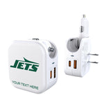 New York Jets Personalized Insignia 2 in 1 USB Charger