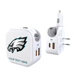 Philadelphia Eagles Personalized Insignia 2 in 1 USB Charger
