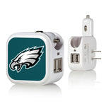 Philadelphia Eagles Solid 2 in 1 USB Charger-0