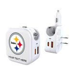 Pittsburgh Steelers Personalized Insignia 2 in 1 USB Charger