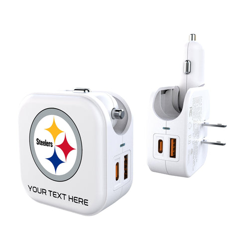 Pittsburgh Steelers Personalized Insignia 2 in 1 USB Charger