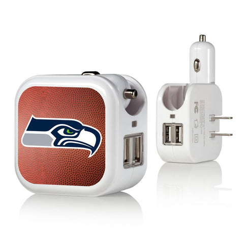 Seattle Seahawks Football 2 in 1 USB Charger-0