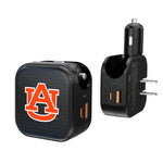 Auburn Tigers Linen 2 in 1 USB A/C Charger-0