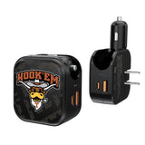 University of Texas Longhorns Quadtile 2 in 1 USB A/C Charger