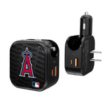 Los Angeles Angels Blackletter 2 in 1 USB A/C Charger-0