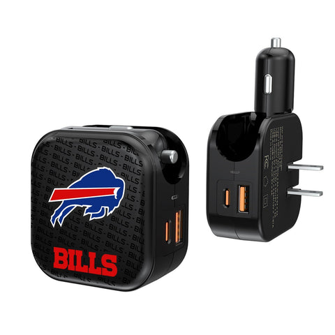 Buffalo Bills Blackletter 2 in 1 USB A/C Charger-0