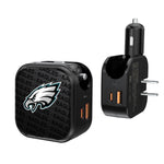 Philadelphia Eagles Blackletter 2 in 1 USB A/C Charger-0