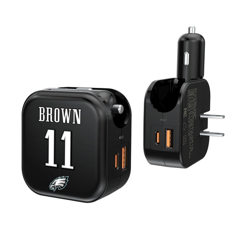 A.J. Brown Philadelphia Eagles 11 Ready 2 in 1 USB A/C Charger