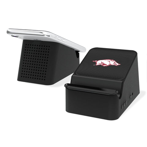 Arkansas Razorbacks Linen Wireless Charging Station and Bluetooth Speaker-0