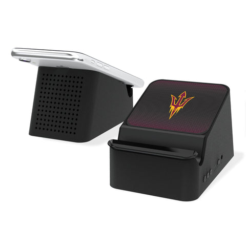 Arizona State University Sun Devils Linen Wireless Charging Station and Bluetooth Speaker-0