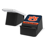 University of Auburn Tigers Personalized Endzone Solid Wireless Charging Station and Bluetooth Speaker