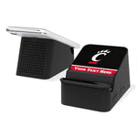 University of Cincinnati Bearcats Personalized Endzone Solid Wireless Charging Station and Bluetooth Speaker