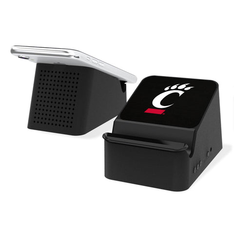 Cincinnati Bearcats Solid Wireless Charging Station and Bluetooth Speaker-0