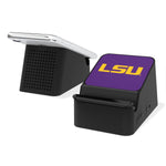 Louisiana State University Tigers Solid Wireless Charging Station and Bluetooth Speaker-0