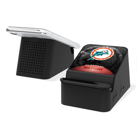 Miami Dolphins 1966-1973 Historic Collection Legendary Wireless Charging Station and Bluetooth Speaker-0