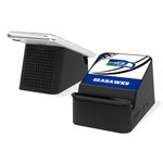 Seattle Seahawks Passtime Wireless Charging Station and Bluetooth Speaker-0