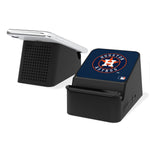 Houston Astros Astros Solid Wireless Charging Station and Bluetooth Speaker-0