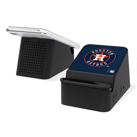 Houston Astros Astros Solid Wireless Charging Station and Bluetooth Speaker-0