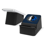 Dallas Mavericks Solid Wireless Charging Station and Bluetooth Speaker-0