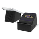 Baltimore Ravens Linen Wireless Charging Station and Bluetooth Speaker