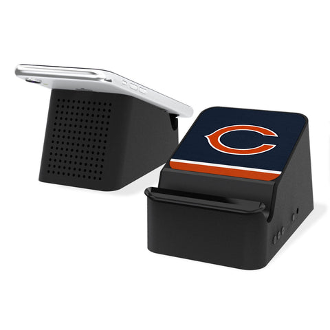 Chicago Bears Stripe Wireless Charging Station and Bluetooth Speaker-0