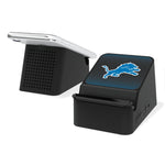 Detroit Lions Linen Wireless Charging Station and Bluetooth Speaker-0