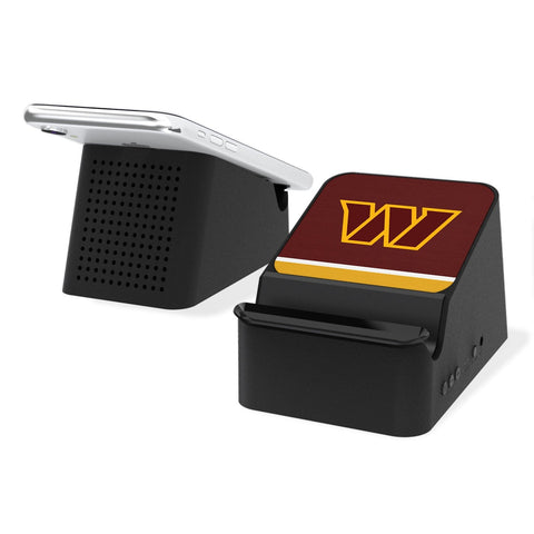 Washington Commanders Stripe Wireless Charging Station and Bluetooth Speaker-0