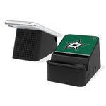 Dallas Stars Stripe Wireless Charging Station and Bluetooth Speaker