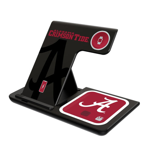 Alabama Crimson Tide Monocolor Tilt 3 in 1 Charging Station-0