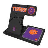Clemson University Tigers Monocolor Tilt 3 in 1 Charging Station
