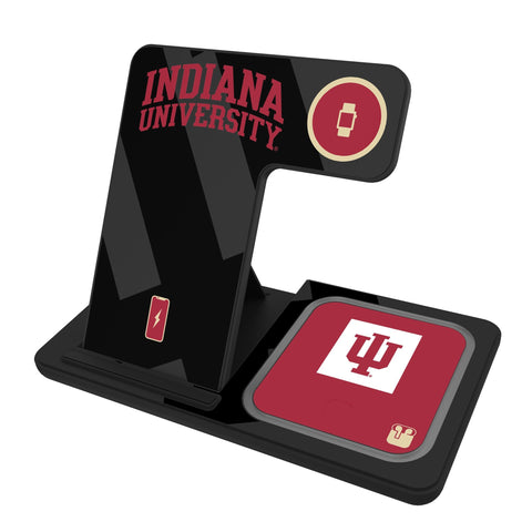 Indiana University Hoosiers Monocolor Tilt 3 in 1 Charging Station
