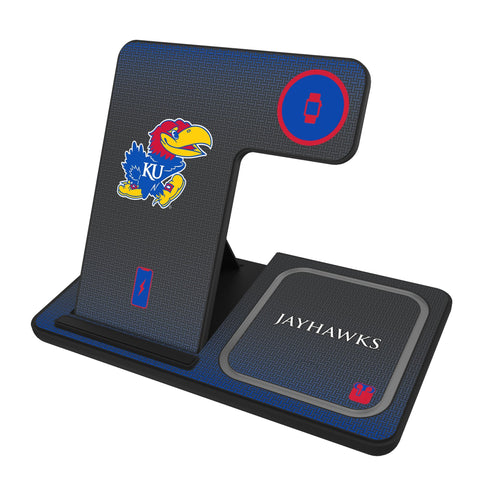 University of Kansas Jayhawks Linen 3 in 1 Charging Station