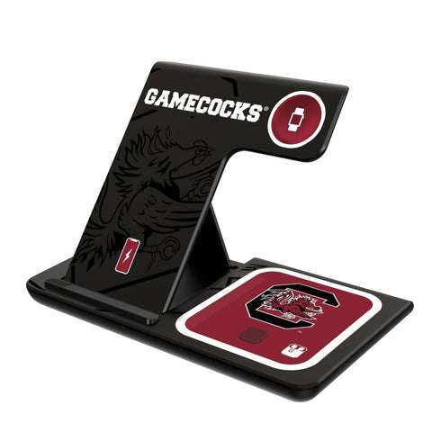 South Carolina Fighting Gamecocks Monocolor Tilt 3 in 1 Charging Station-0