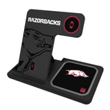 University of Arkansas Fayetteville Razorbacks Monocolor Tilt 3 in 1 Charging Station