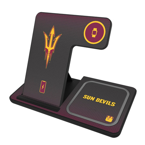 Arizona State University Sun Devils Linen 3 in 1 Charging Station