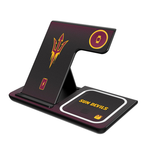 Arizona State University Sun Devils Linen 3 in 1 Charging Station-0