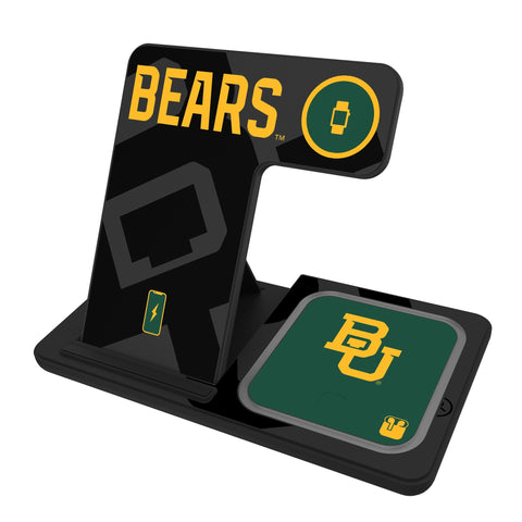 Baylor University Bears Monocolor Tilt 3 in 1 Charging Station