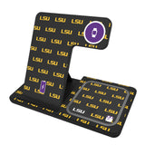 Louisiana State University Tigers Fashion Pattern 3 in 1 Charging Station