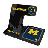 University of Michigan Wolverines Personalized Tilt 3 in 1 Charging Station