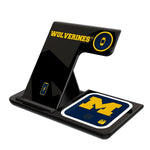 Michigan Wolverines Monocolor Tilt 3 in 1 Charging Station-0