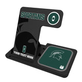 Michigan State University Spartans Personalized Tilt 3 in 1 Charging Station