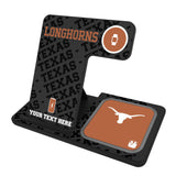 University of Texas Longhorns Personalized Tilt 3 in 1 Charging Station