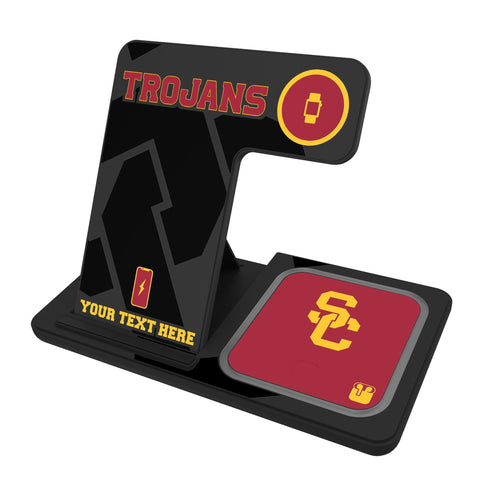 University of Southern California Trojans Personalized Tilt 3 in 1 Charging Station