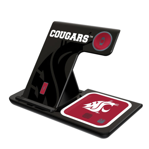 Washington State Cougars Monocolor Tilt 3 in 1 Charging Station-0