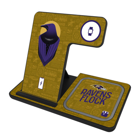 Baltimore Ravens 2024 Illustrated Limited Edition 3 in 1 Charging Station