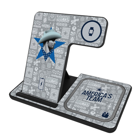 Dallas Cowboys 2024 Illustrated Limited Edition 3 in 1 Charging Station