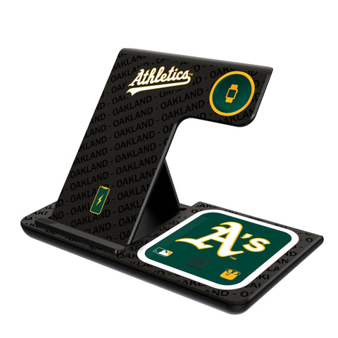 Oakland Athletics Tilt 3 in 1 Charging Station-0