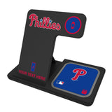 Philadelphia Phillies Personalized Tilt 3 in 1 Charging Station
